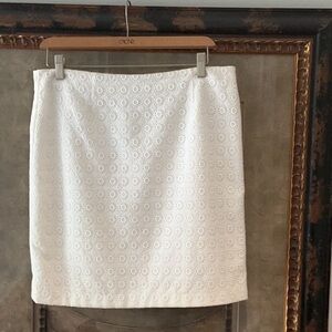 Cache Vintage White Eyelet Skirt